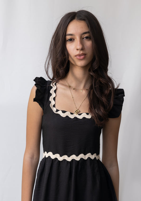 La Muse Backless Bow Tie Maxi Dress