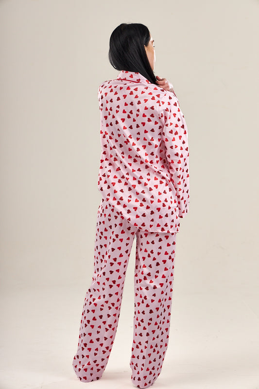 Long Sleeves/Pants Satin Set