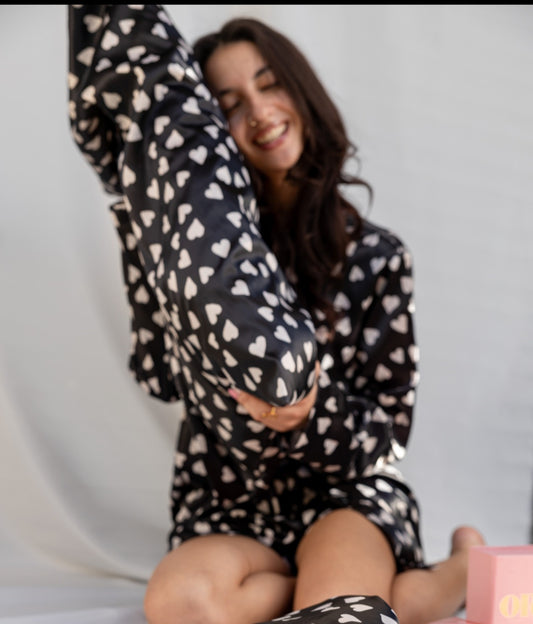 Heart to Heart Satin Pillow Case