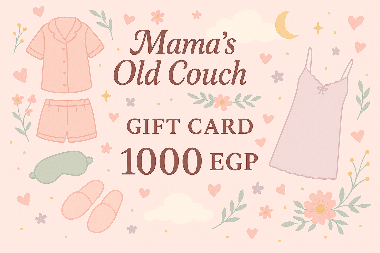 Mama's Old Couch Gift Card - 1000 EGP