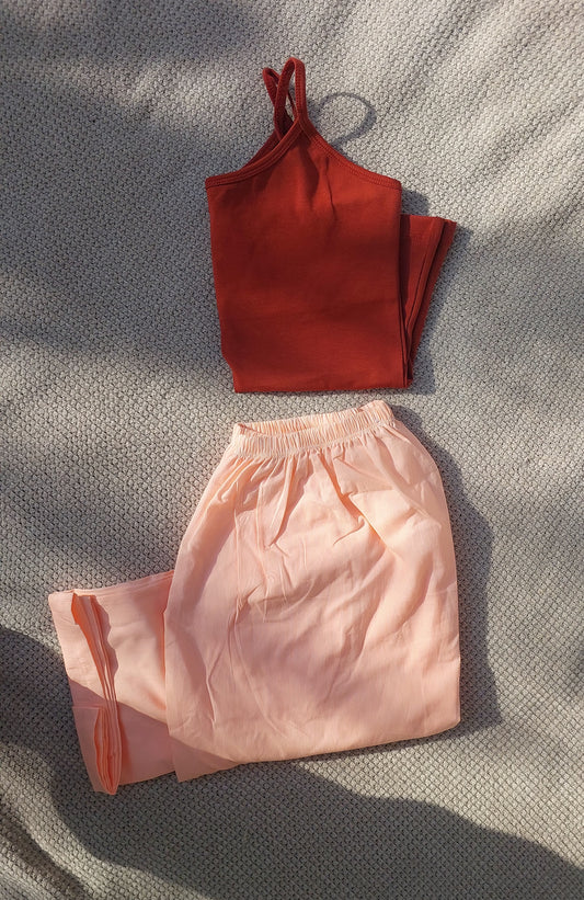 Dolce Vita Orange Pants Set
