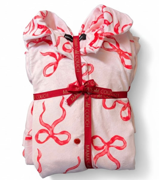 Girly Bow Holiday PJ Set