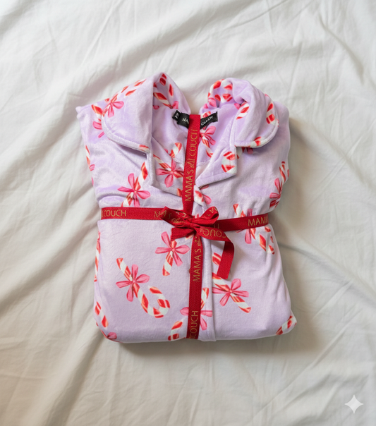 Girly CandyCane Holiday PJ Set